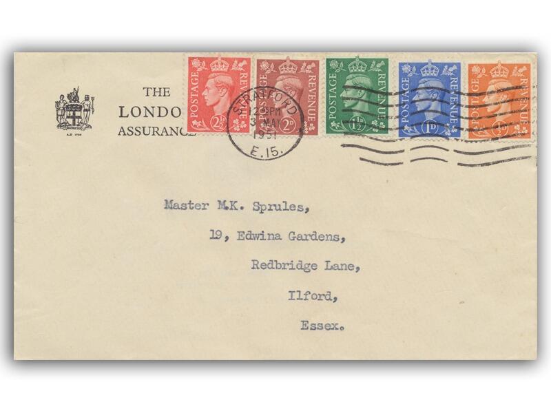 1951 Festival Low Values, London Assurance