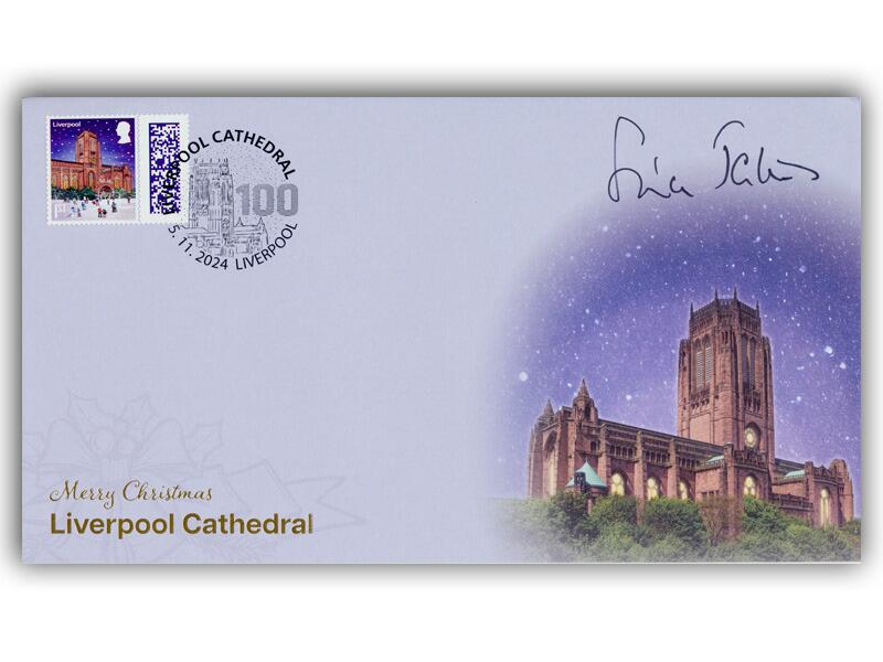 Christmas 2024 Liverpool Cathedral, signed Sir Simon Jenkins