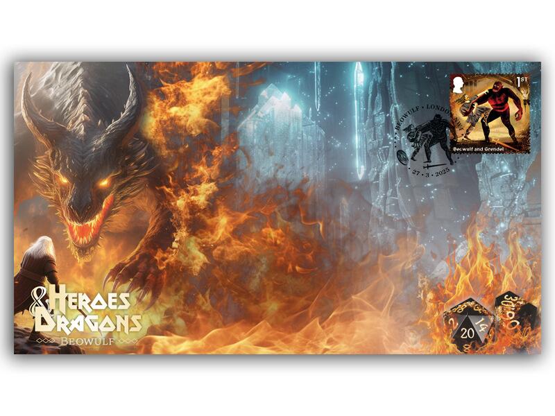 Heroes & Dragons 'Beowulf' Myths & Legends' Single Stamp