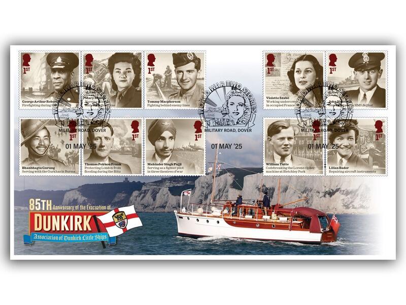 Dunkirk Little Ships Association, World War Two Stories FDC