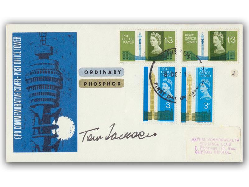 1965 Post Office Tower, ordinary & phosphor, signed Tom Jackson