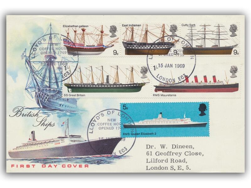 1969 Ships, Lloyds Coffee House, Connoisseur cover