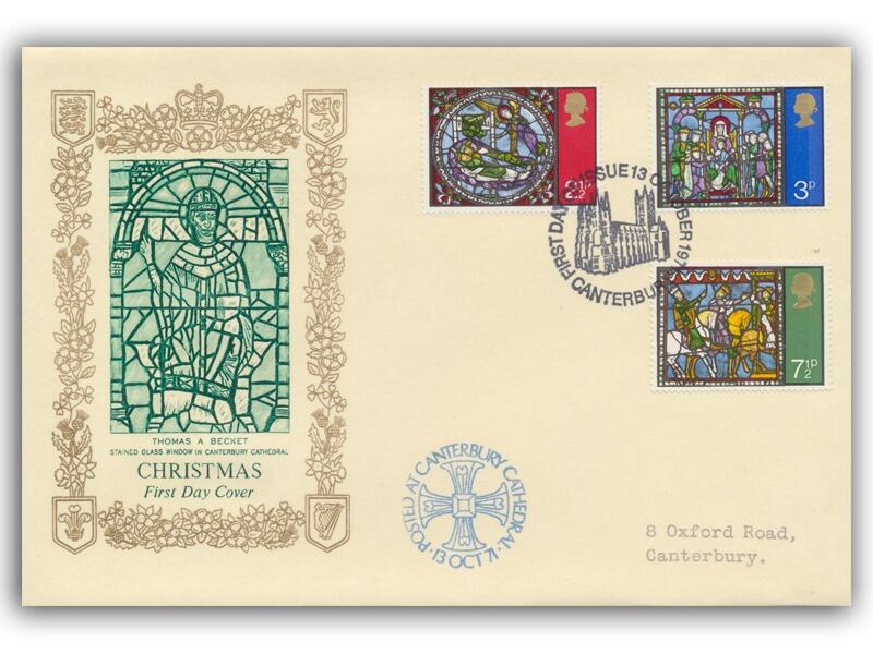 1971 Christmas, Canterbury special FDI, Philart cover