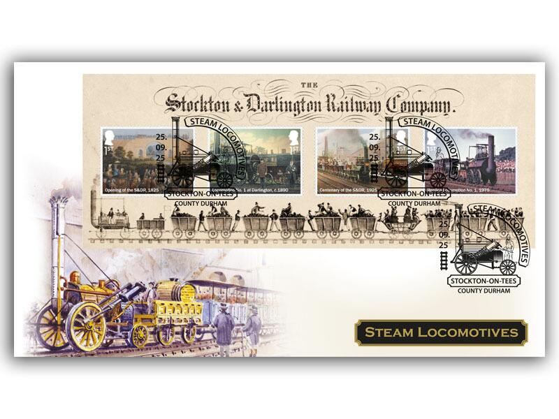 Steam Locomotives | Stockton & Darlington Railway Bicentenary Miniature Sheet