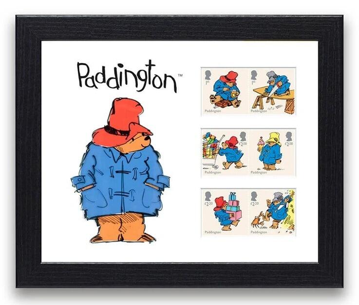 Paddington Bear Framed Stamps