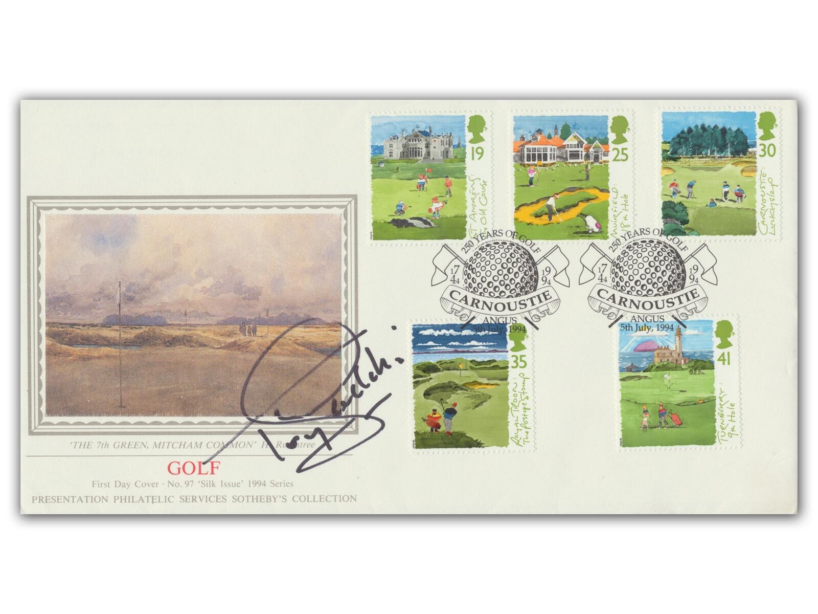 Tony Jacklin signed 1994 Golf cover