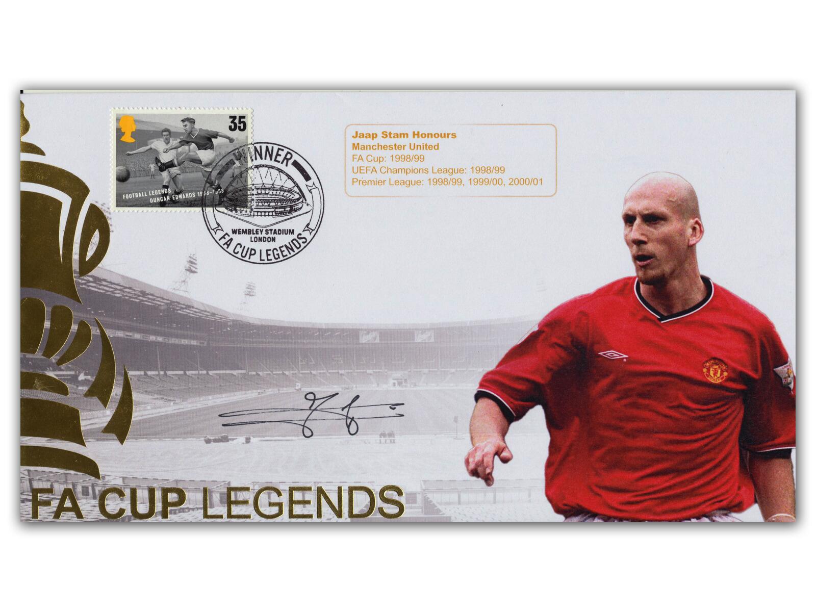 Jaap Stam Signed | FA Cup Legends Manchester United