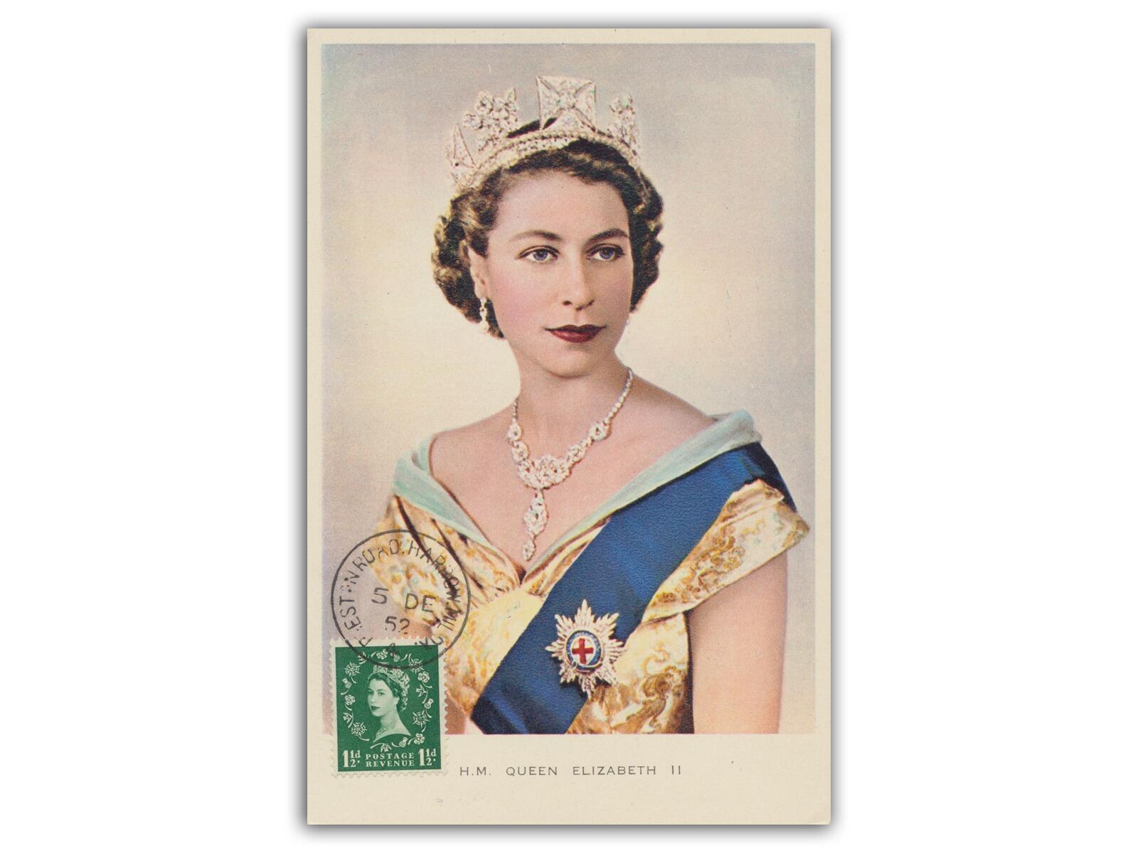 1952 1½d Wilding, Arthur Dixon Postcard