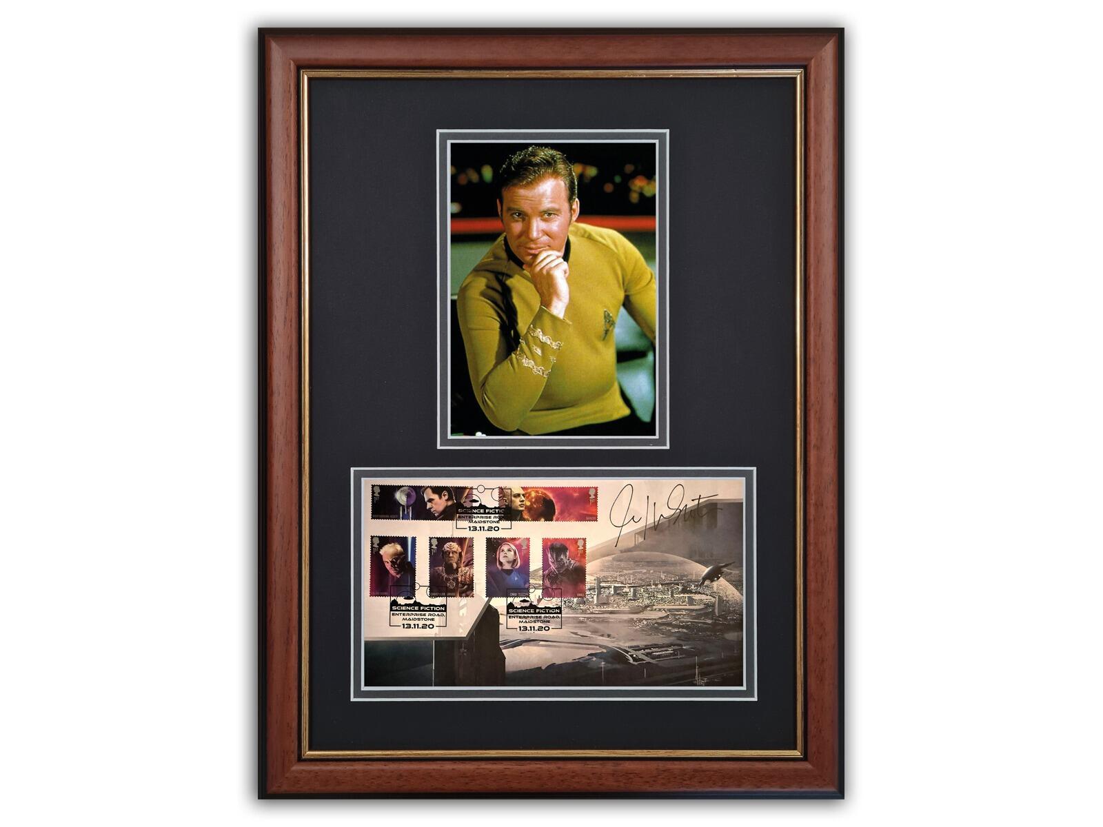 Wiliam Shatner Autographed | Brown Frame