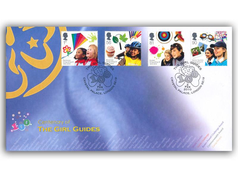 Girl Guides Centenary Stamps from Miniature Sheet