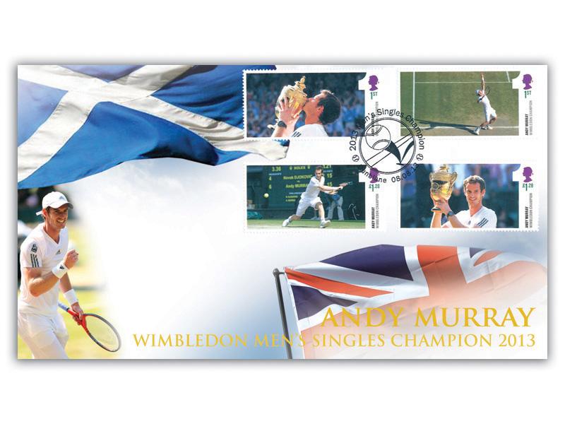Andy Murray 2013 Miniature Sheet Stamps Cover