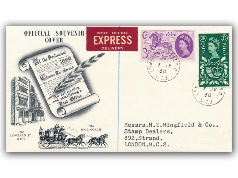 1960 General Letter Office, Lombard Street CDS