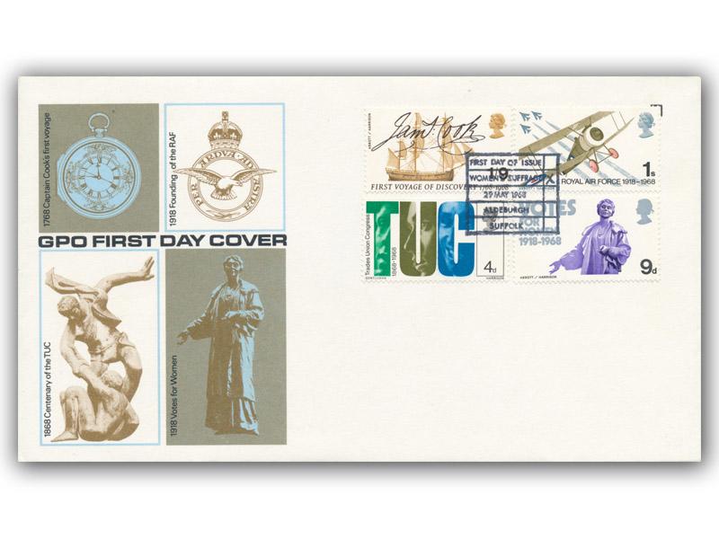 1968 Anniversaries, Aldeburgh postmark
