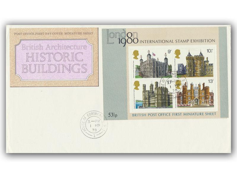 1978 Buildings miniature sheet, House of Commons CDS