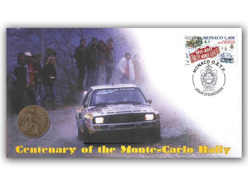 2011 Centenary of the Monte Carlo Rally Coin Cover