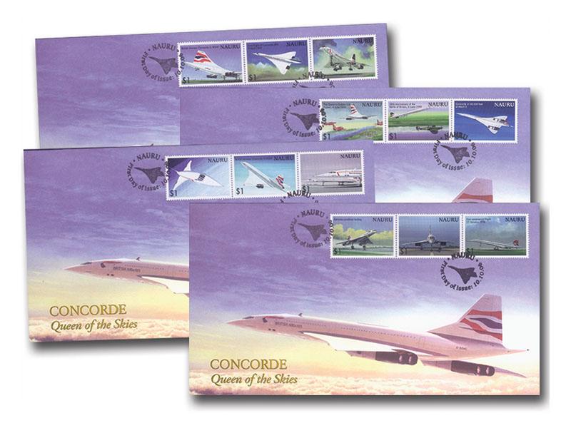 2006 Nauru Concorde, set of four covers