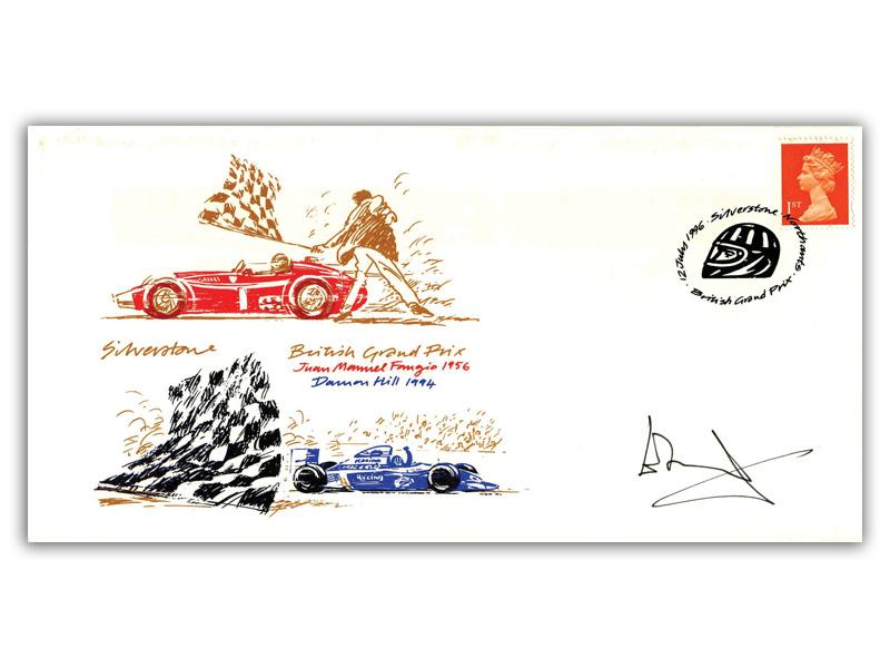 Duke of Kent signed 1996 Silverstone cover