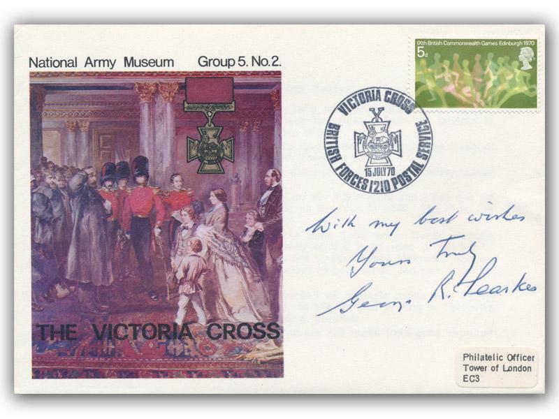 George Pearkes VC signed 1970 Army Museum cover