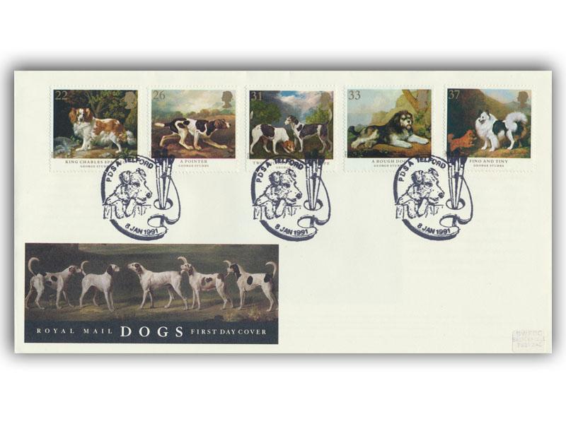 1991 Dogs First Day Cover
