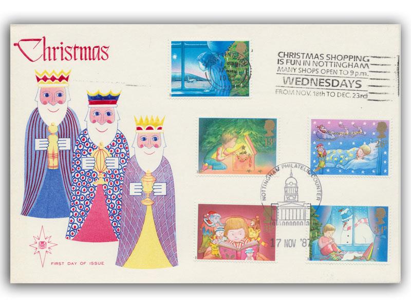 1987 Christmas, Shopping is Fun Nottingham slogan