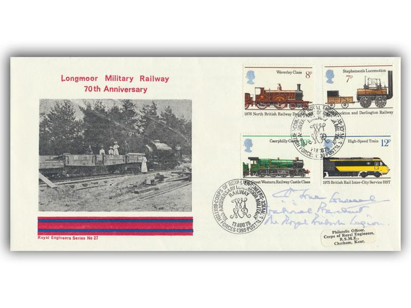 1975 Railway, Longmoor Military official, signed General Charles Jones