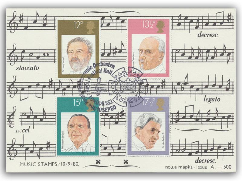 1980 Conductors, Royal Festival Hall postmark