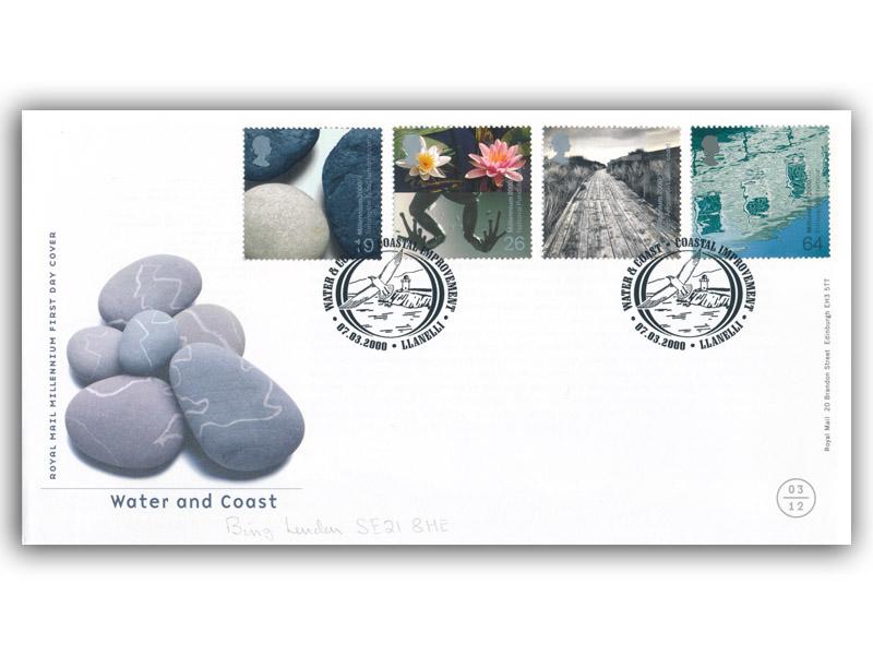 2000 Water & Coast First Day Cover
