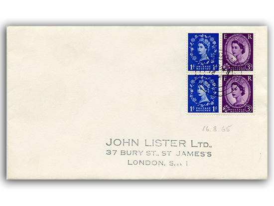 1965 Third Holiday Booklet, se-tenant, London CDS