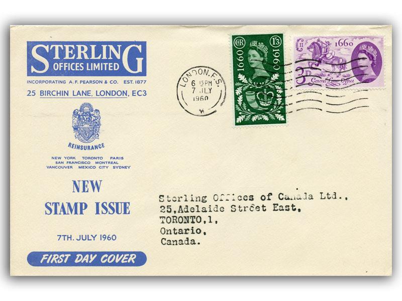 1960 General Letter Office, Sterling Offices cover