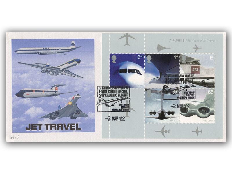 2002 Airlines miniature sheet, Heathrow Airport official