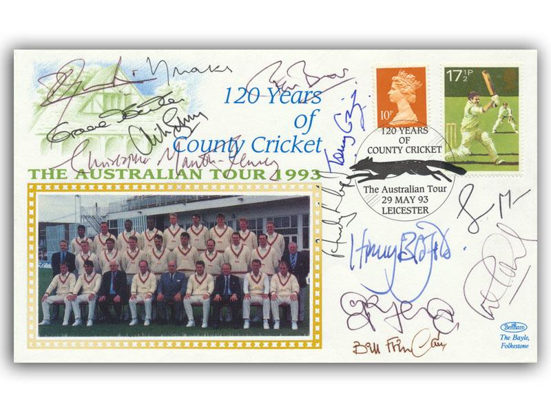Cricketers Multi Signed 1993 Australian Tour cover