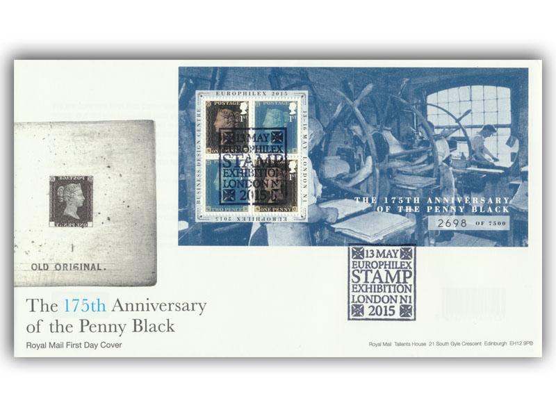 2015 Penny Black, Europhilex Overprint miniature sheet