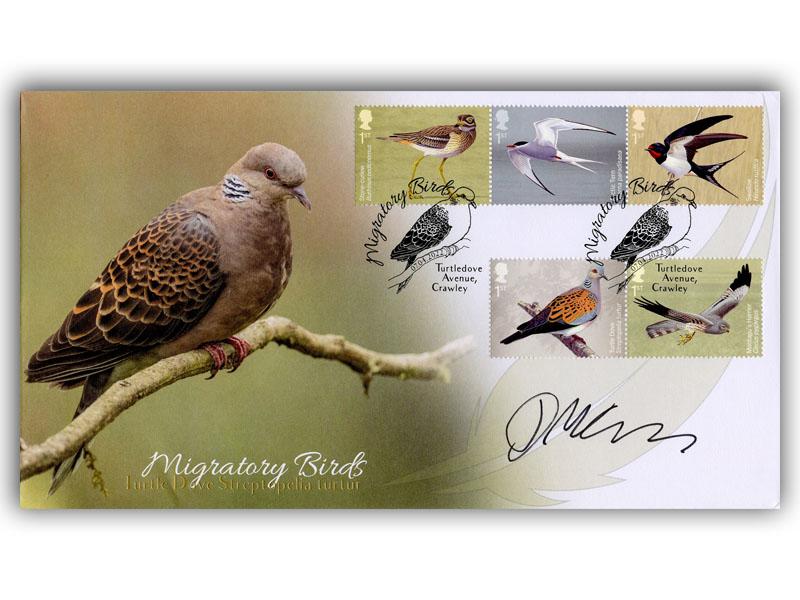 Migratory Birds Cover, signed Dominic Couzens