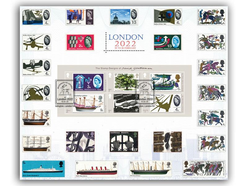 The Art of David Gentleman - London 2022 Stamp Show Large Card