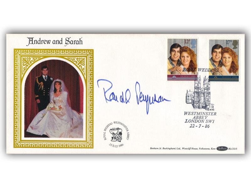 Ronald Ferguson signed 1986 Royal Wedding cover