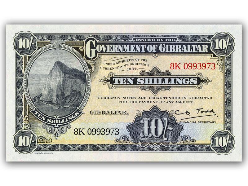 2018 Gibraltar 10/- Banknote Replica