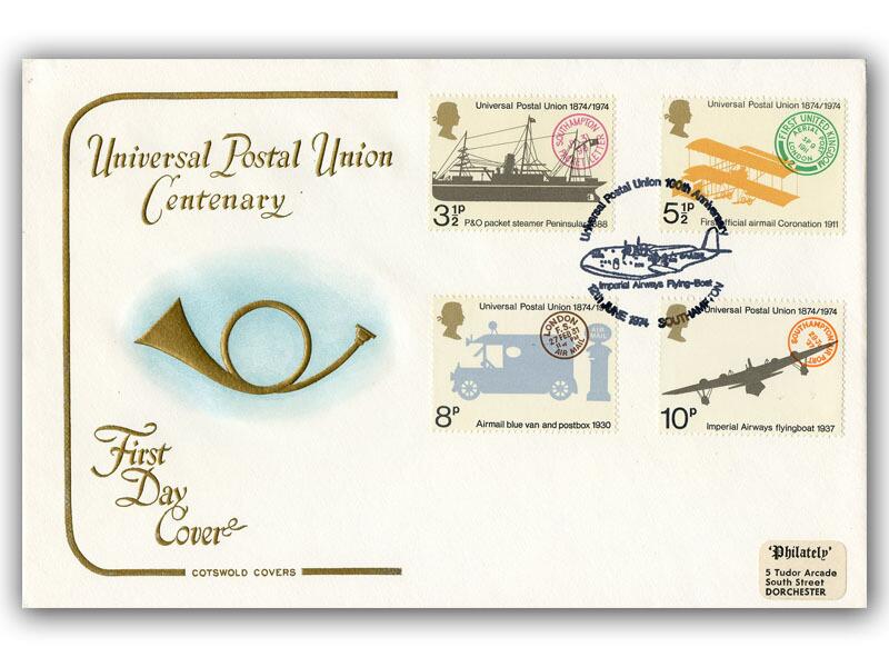 1974 Universal Postal Union, Southampton postmark
