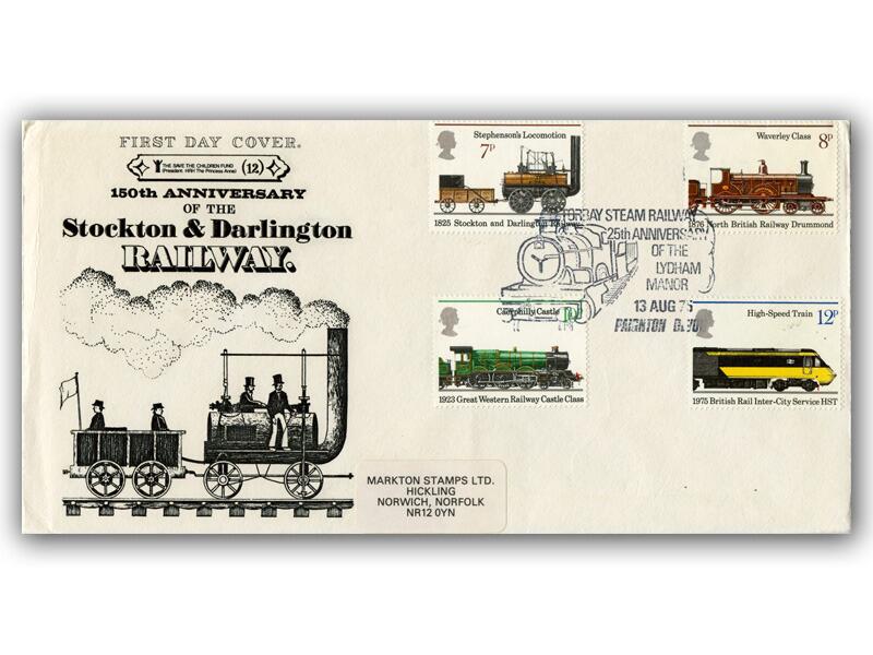 1975 Railway, Torbay Steam Railway postmark