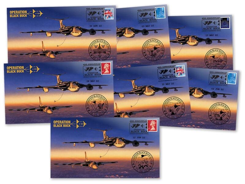 40th Anniversary of Operation Black Buck - Set of 7 Covers