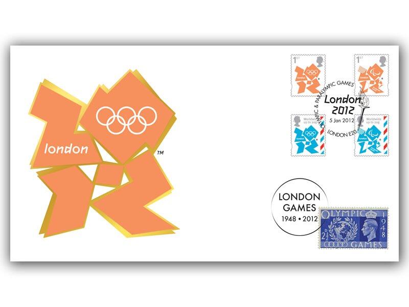 London 2012 First Olympics & Paralympic Stamps Cover