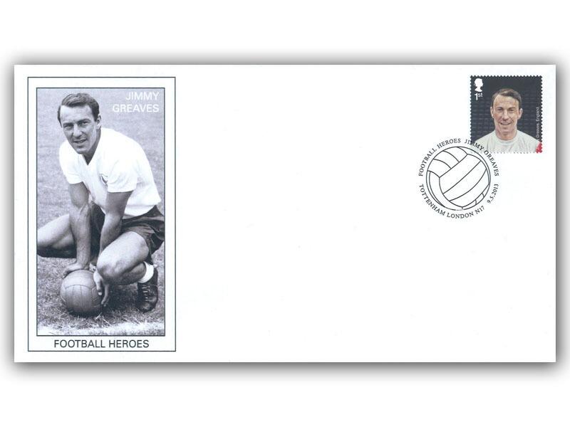 2013 Jimmy Greaves cover, single stamp