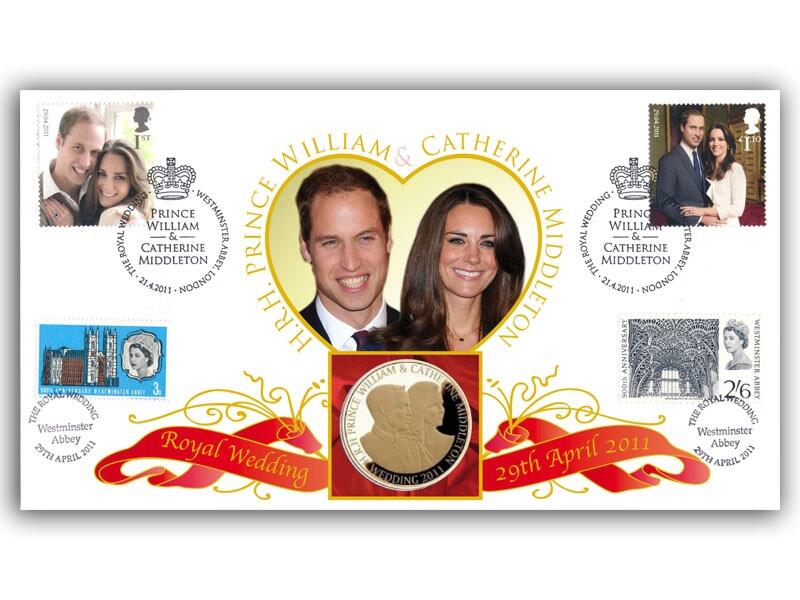 Royal Wedding Coin Cover - The Engagement