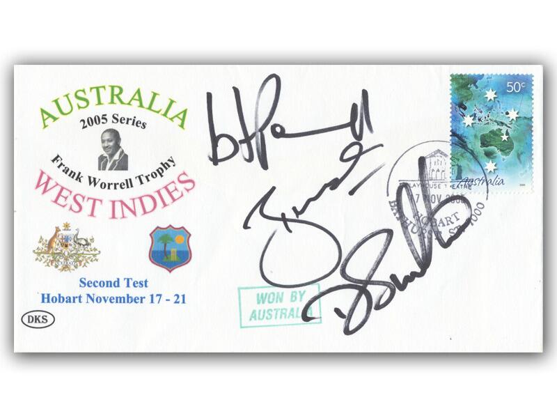 Dwayne Smith, Devon Smith & Daren Powell signed West Indies cover