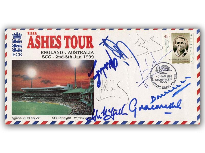 1999 Ashes multi signed cover