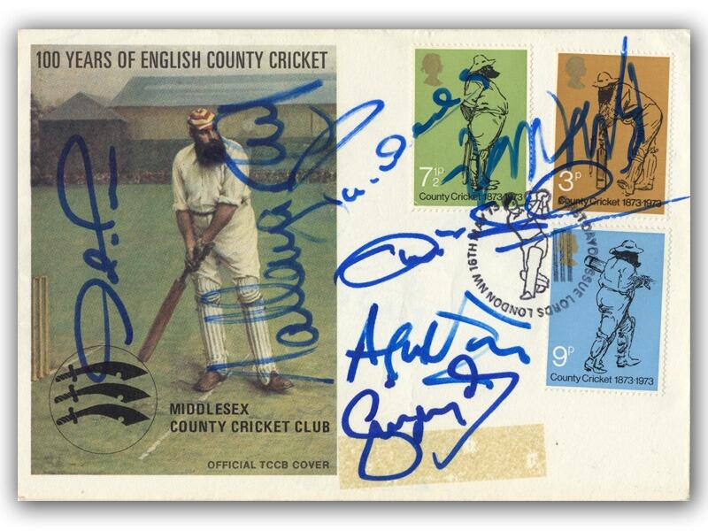 1973 Cricket, Middlesex Team Signed