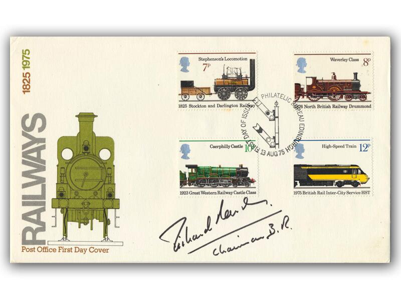 Sir Richard Marsh, signed 1975 Railway