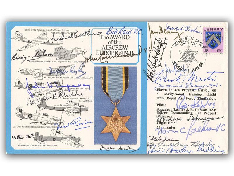 WWII Multi Signed Air Crew of Europe cover