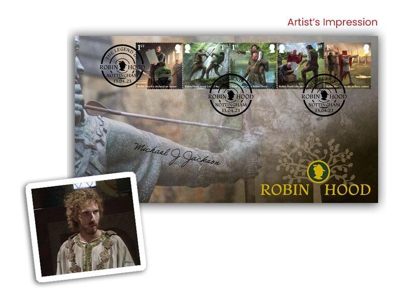 Robin Hood, signed Michael J Jackson who portrayed King Richard First in 1975 Robin Hood Mini Series