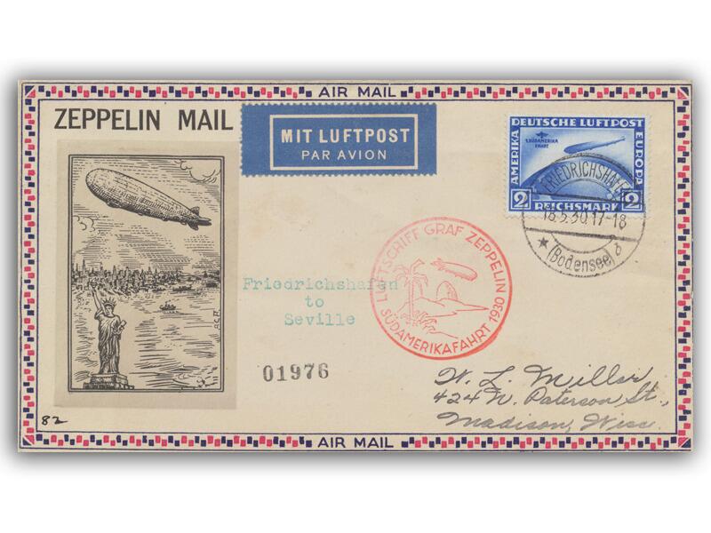1930 Graf Zeppelin South America Flight