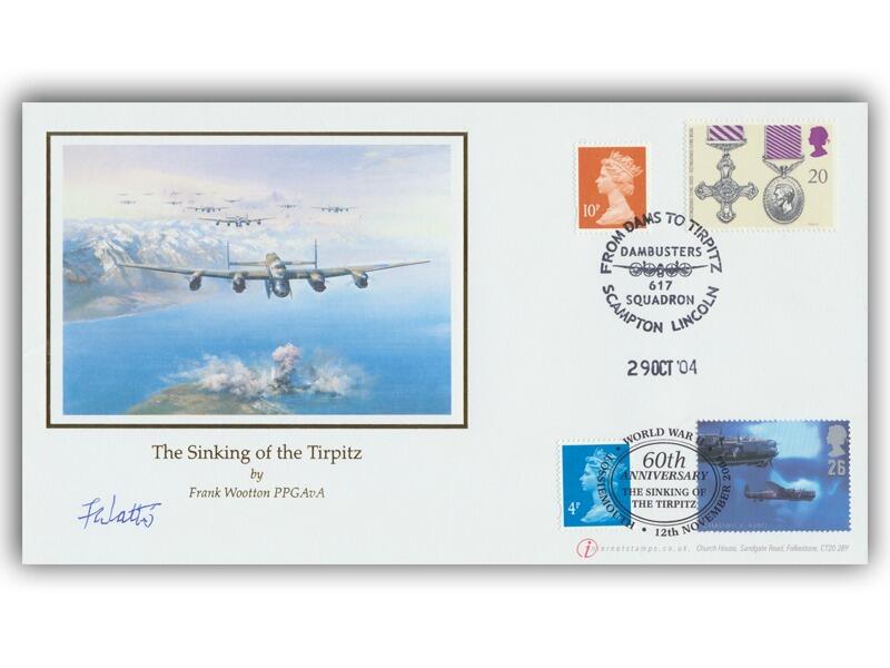 Sinking of the Tirpitz 60th,  signed Freddie Watts